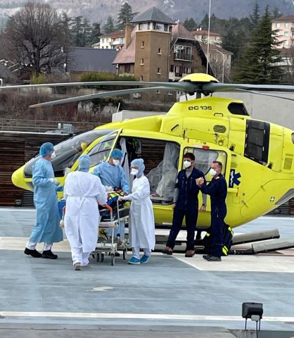 Evacuation patient réa