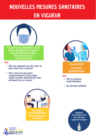 Nouvelles mesures sanitaires