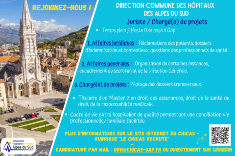 Recrutement juriste / chargée de projets