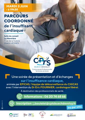 Soirée professionnelle – Parcours coordonné de l’insuffisant cardiaque