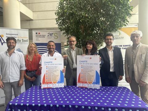 Signature conjointe de la charte Lieu de Santé Sans Tabac par le CHICAS et le Centre Hospitalier Buëch Durance (CHBD).