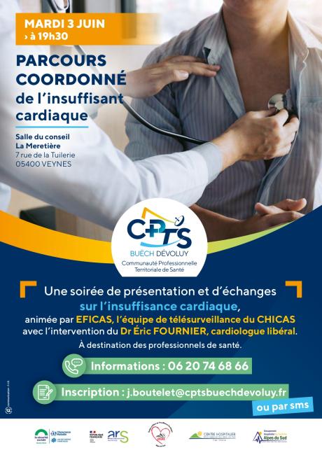 Soirée professionnelle – Parcours coordonné de l’insuffisant cardiaque