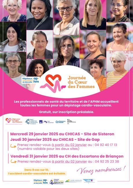 Affiches journée du coeur des femmes