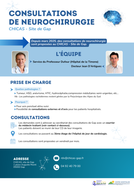 Plaquette consultation neurochirurgie mars 2025