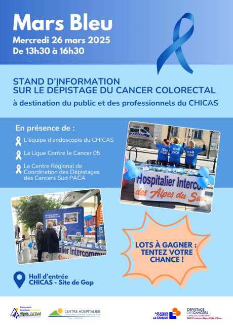 Mars Bleu - Stand équipe endoscopie